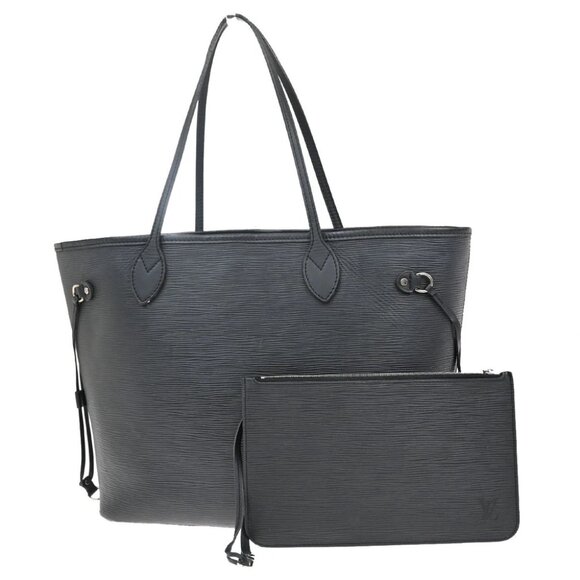 LOUIS VUITTON Neverfull MM Shoulder Tote Bag Epi Leather Black M40932 21EF537 - Picture 1 of 16